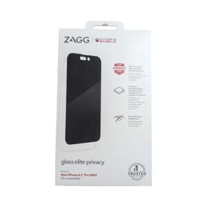 Aa9-N ZAGG‎ invisible Shield Screen Protector Elite Privacy iPhone 14 Pro 5G